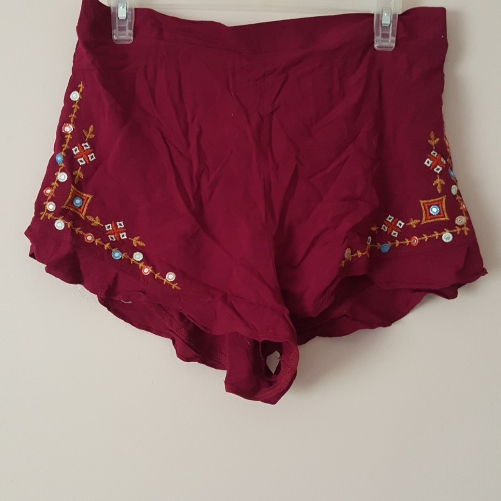 Xhileration embroidered shorts